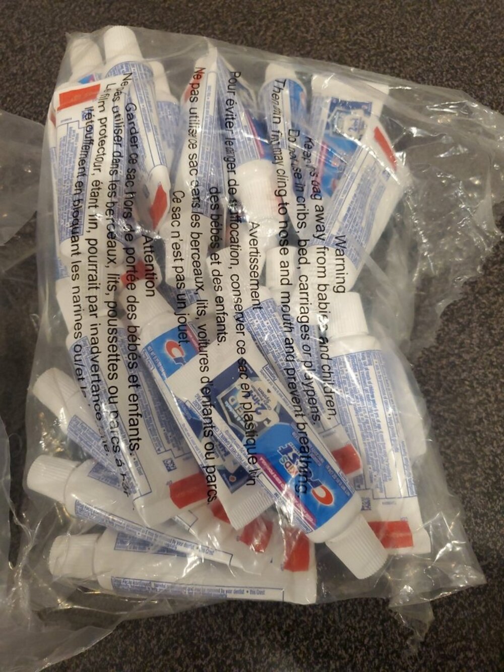 24pc Crest Kids Cavity Protection Travel Size Toothpaste  .85 oz TSA - NEW